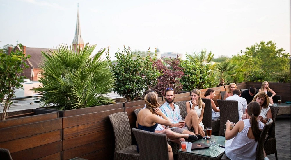 Engage your guests with our rooftop bar in Charleston S.C